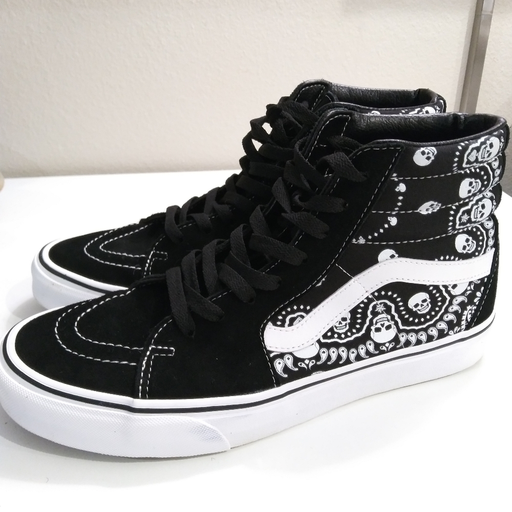 VANS "Black Bandana" Size 9.5